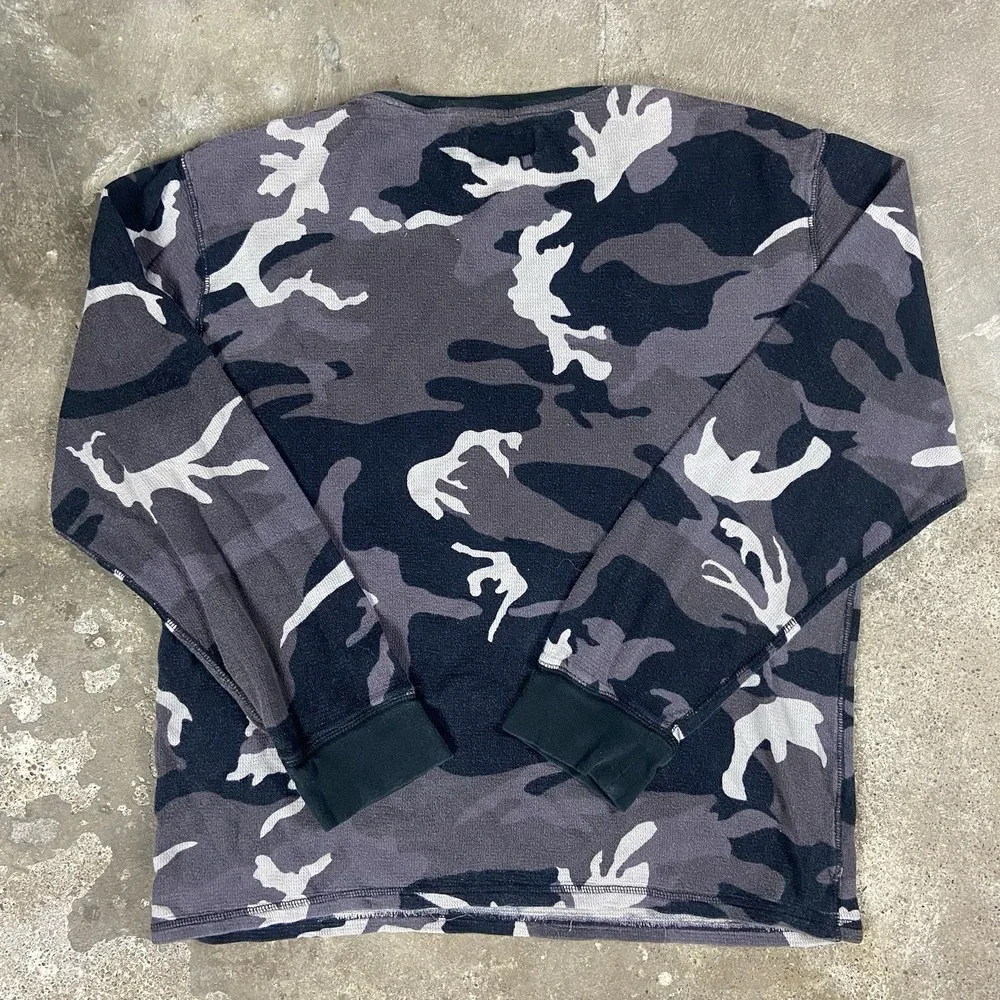 Polo Ralph Lauren Long Sleeve Size Large  Camouflage Sleepwear Top Pullover Logo